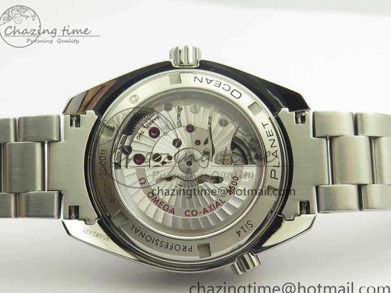 0718 Durable Planet Ocean Professional Ceramic Bezel 42mm 1:1 MK Best Edition Silver Markers On SS Bracelet A 8085